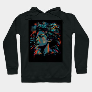 Abstract pop art style woman Hoodie